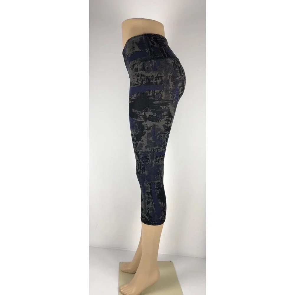 Alo Yoga Womens XS  Capris Crop Nylon Spandex Multicolor Yoga Gym Running